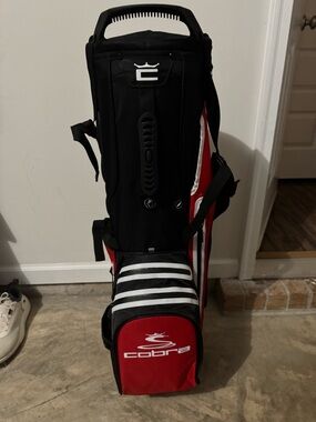 Cobra Men’s Red and Black Duffel-Style Golf Bag